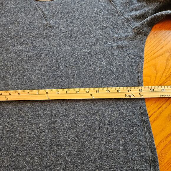 J. Crew Womens 3/4 Sleeve Fleece Cozy Casual Sweatshirt Shift Dress Size L - Picture 9 of 12